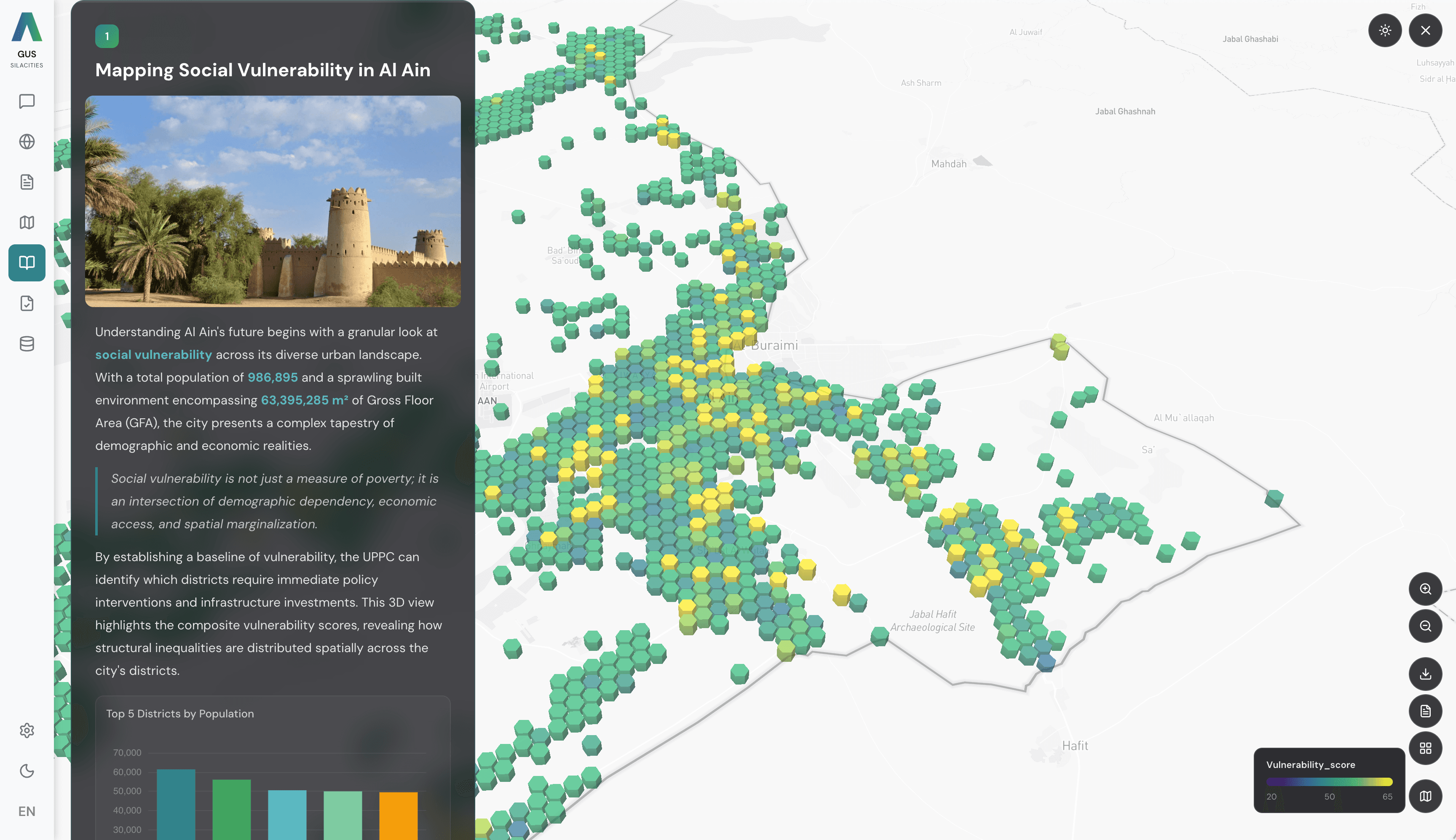 A published GUS Fieldnote, scrollytelling narrative with live map alongside